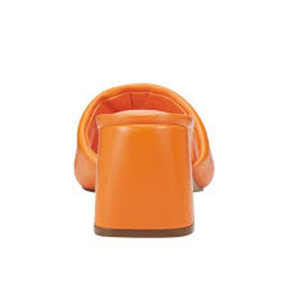 Marc Fisher ml NOMBRA Block Heeled Slide in Orange NEW US 6.5 M NEW NWT - Picture 5 of 8
